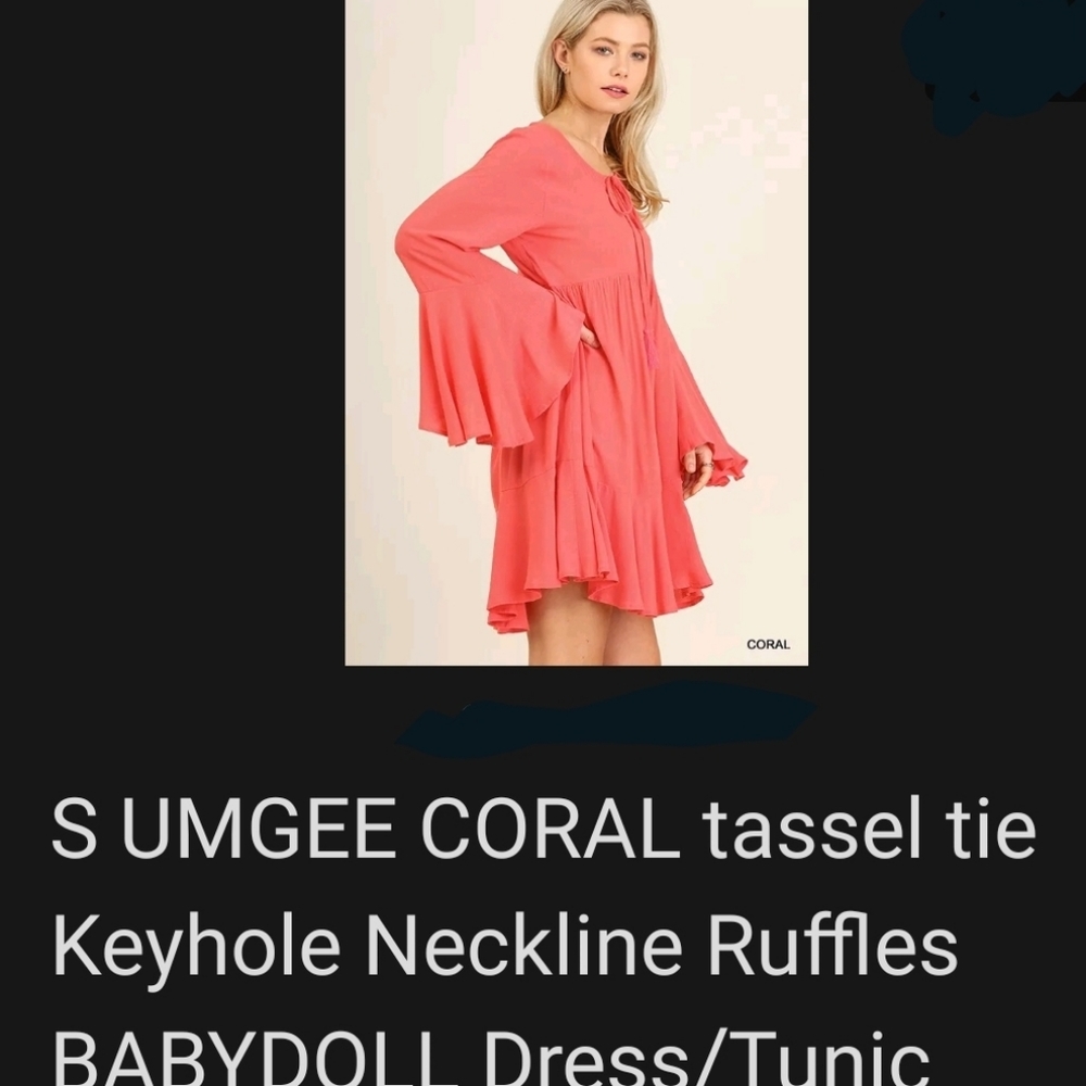 NWT UMGEE BABYDOLL BOHO DRESS 👗 - Picture 4 of 6